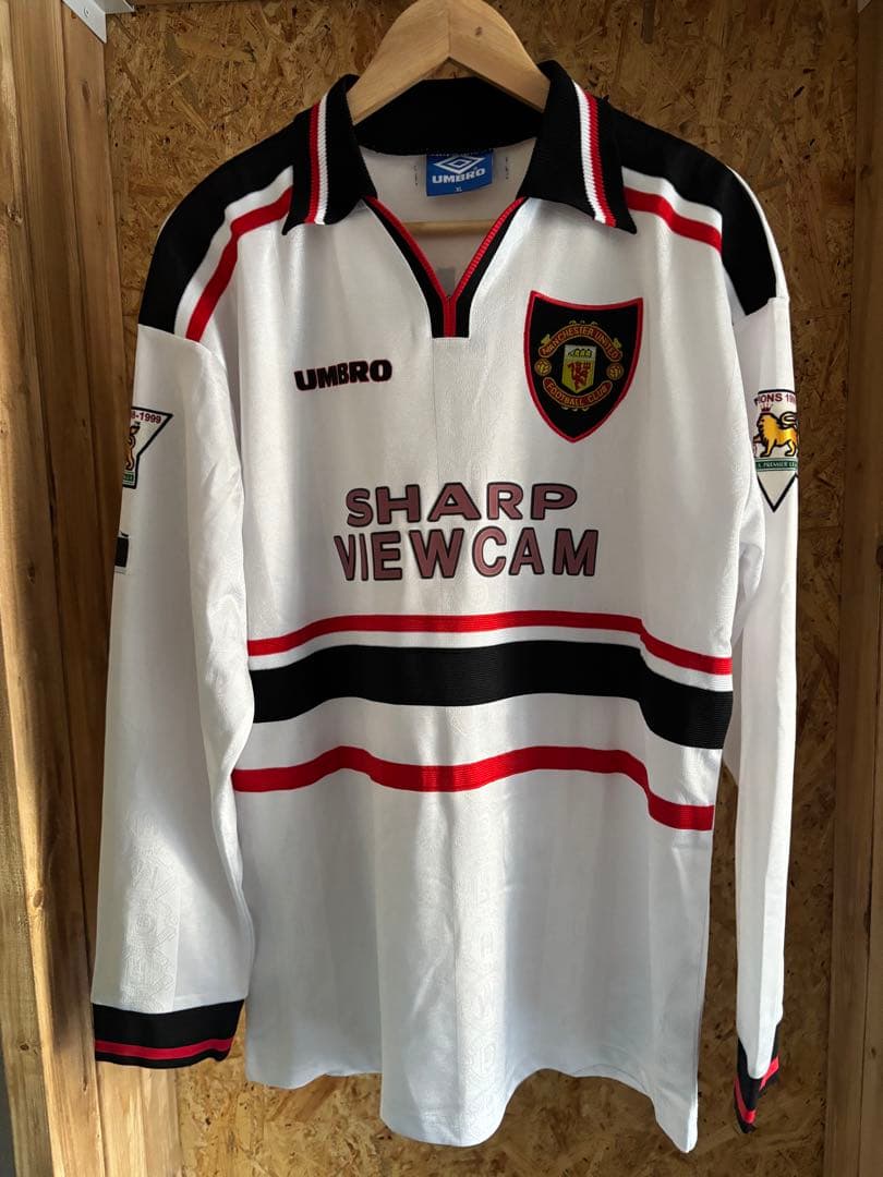 97-99マンチェスターユナイテッド7番ベッカム/長袖ユニフォームXL マンチェスター ユナイテッド 98/99 ベッカム ホーム 長袖