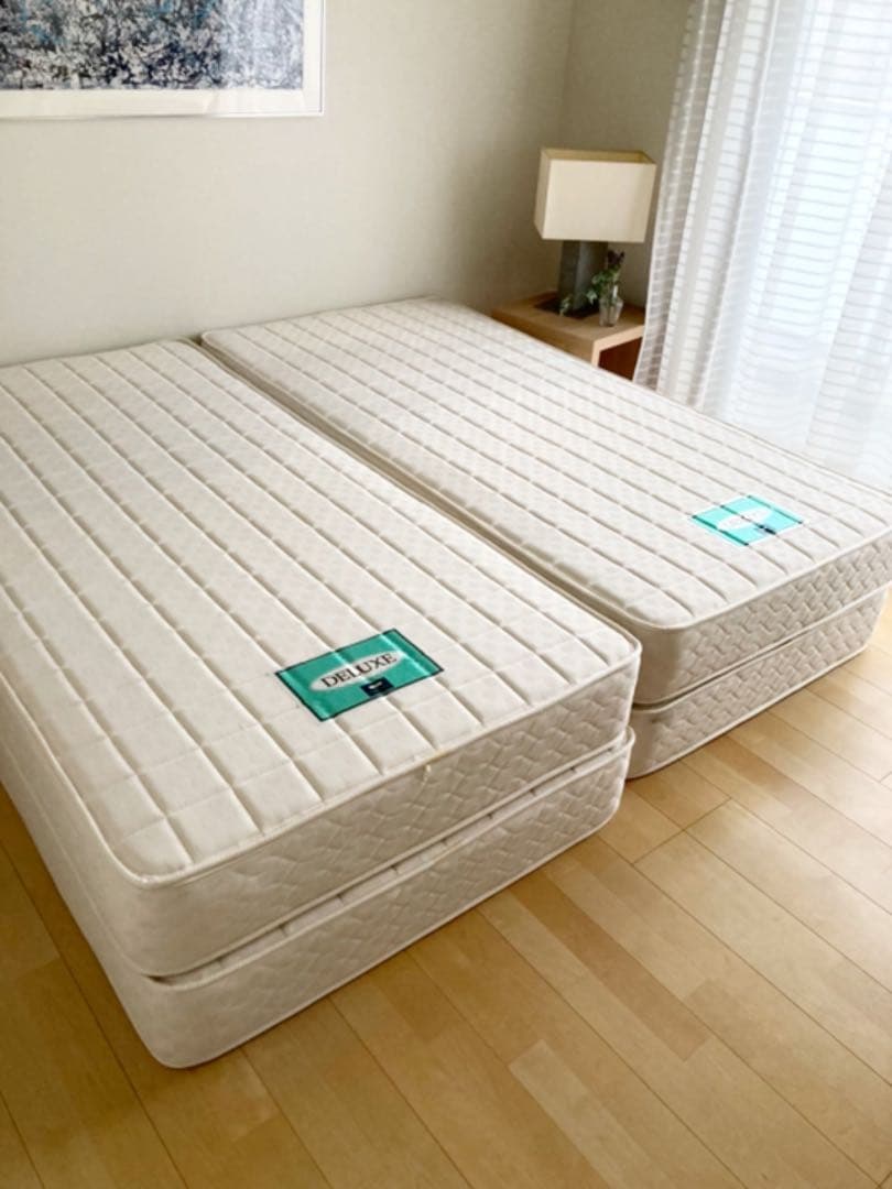 SEVEN BEDDELUXE シングル マットレスベット 上下2枚☆★ main_17620030a.jpg