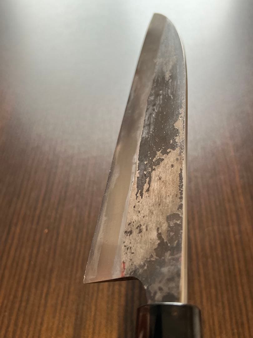 両刃牛刀 21.5cm 銘:貞道