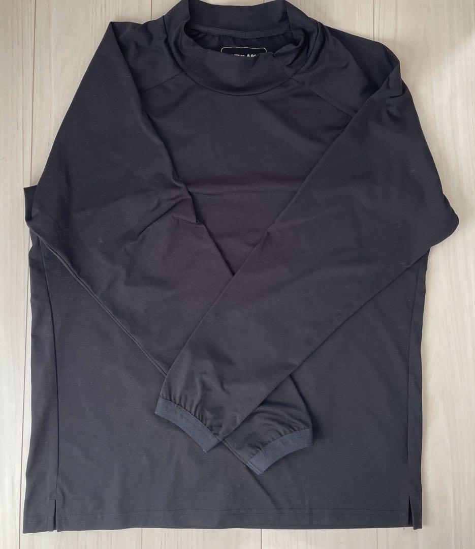 and per se＆Golf 3Dモックネック長袖シャツ M 公式】＆GOLF ドライエアリープレーン 3Dモックネックシャツ（ユニ