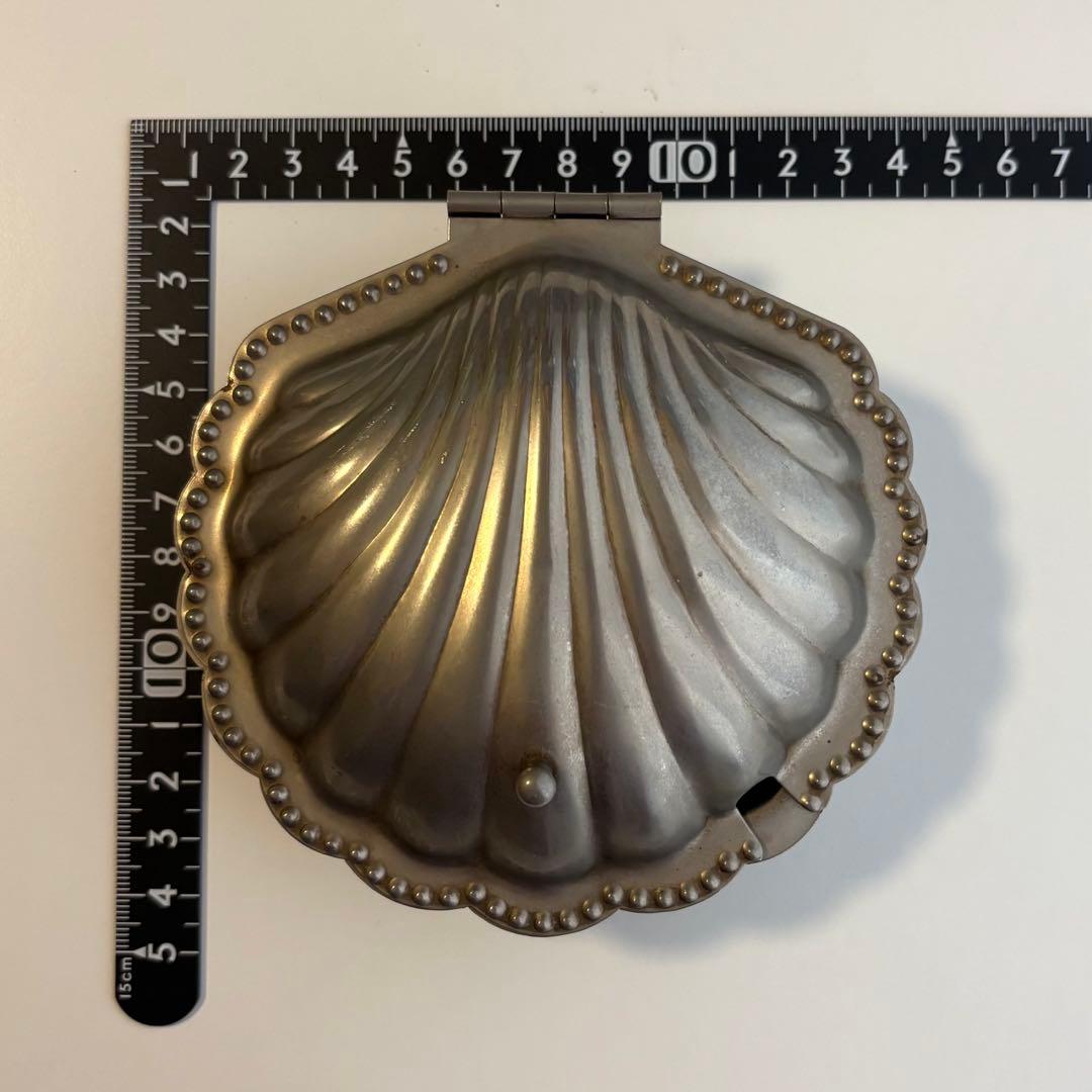 フランス】バターディッシュ ヴィンテージ シェル 貝 マット ガラス