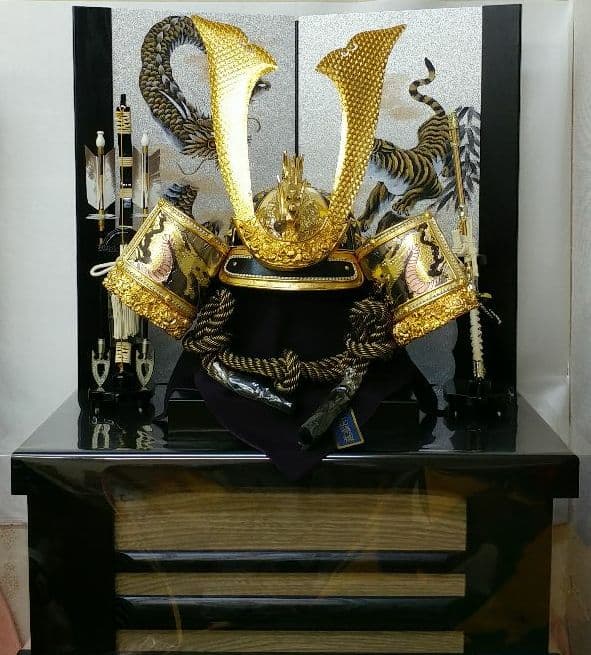 ［コロナ応援特価］着用兜飾り 兜飾りセット8号 [6M21-ST-233] | 商品 | 八女四季彩館（旧名称：八女