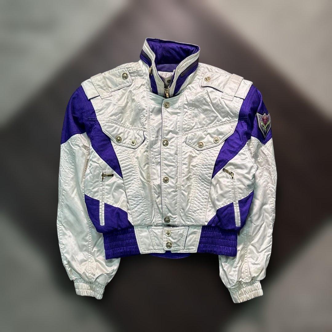 7W7 killy spectrum prism スキージャケット　白×紫　古着 7W7 killy spectrum prism スキージャケット 白×紫 古着