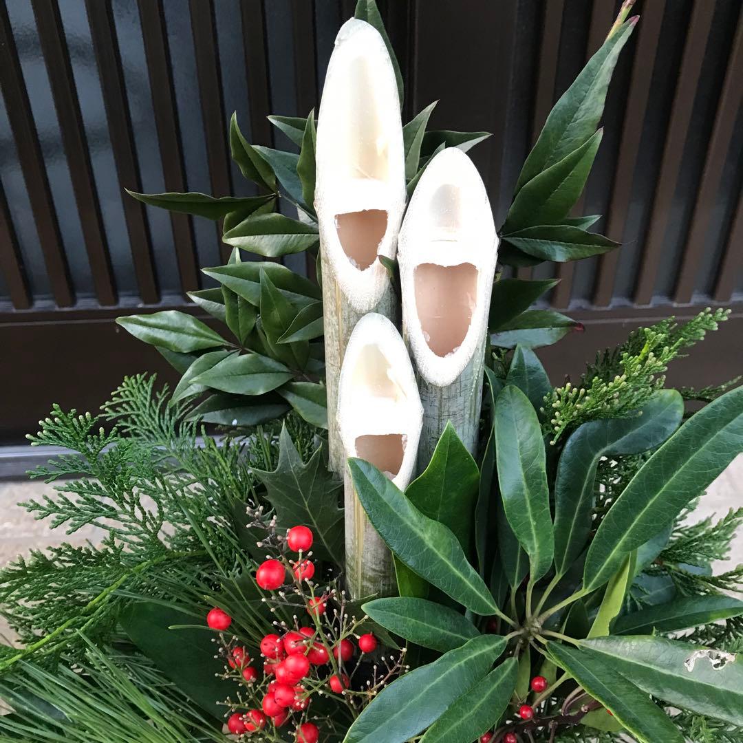 門松 正月 左右一対 (2つ) 飾り付けあり - メルカリ