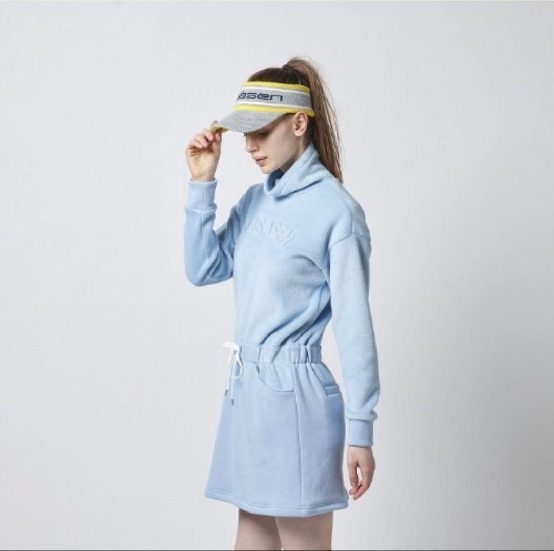 《新品》ロサーセン ワンピース ゴルフウェア サイズS サックスブルー