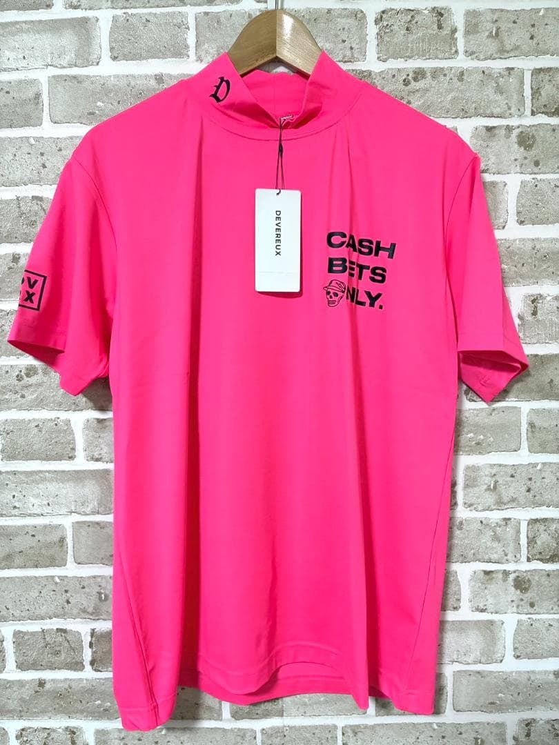 新品】デヴァローゴルフ DEVEREUX GOLF モックネックシャツ M 【新品