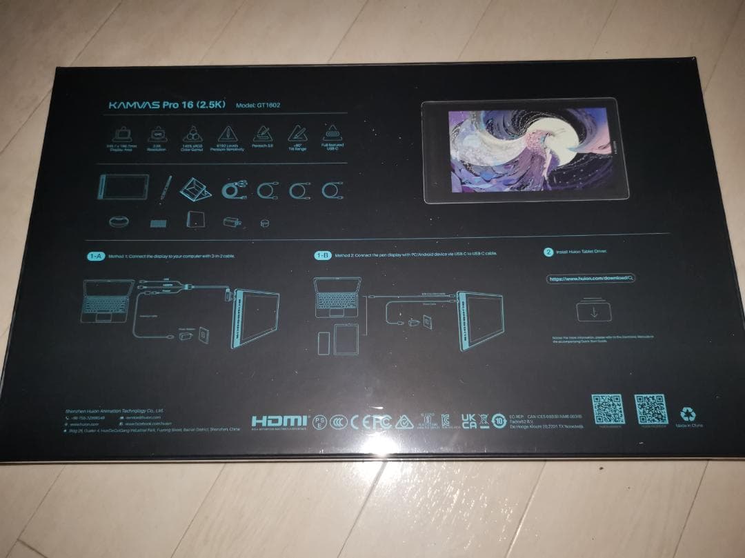 ディスプレイ・モニター本体 Kamvas Pro 16 2.5K HUION