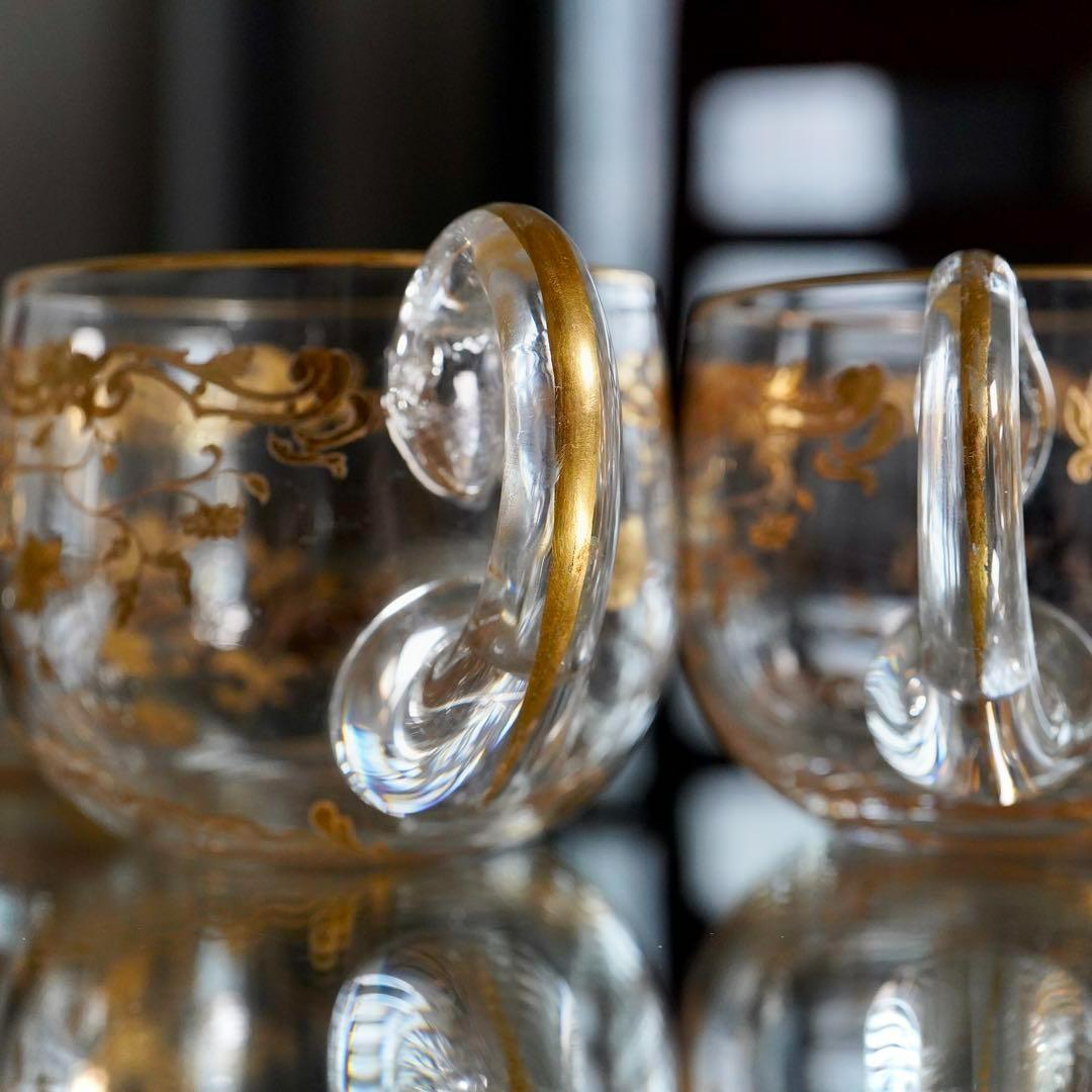 24金彩☆オールドバカラBACCARATルイ15世☆カップ☆グラス☆6客☆極