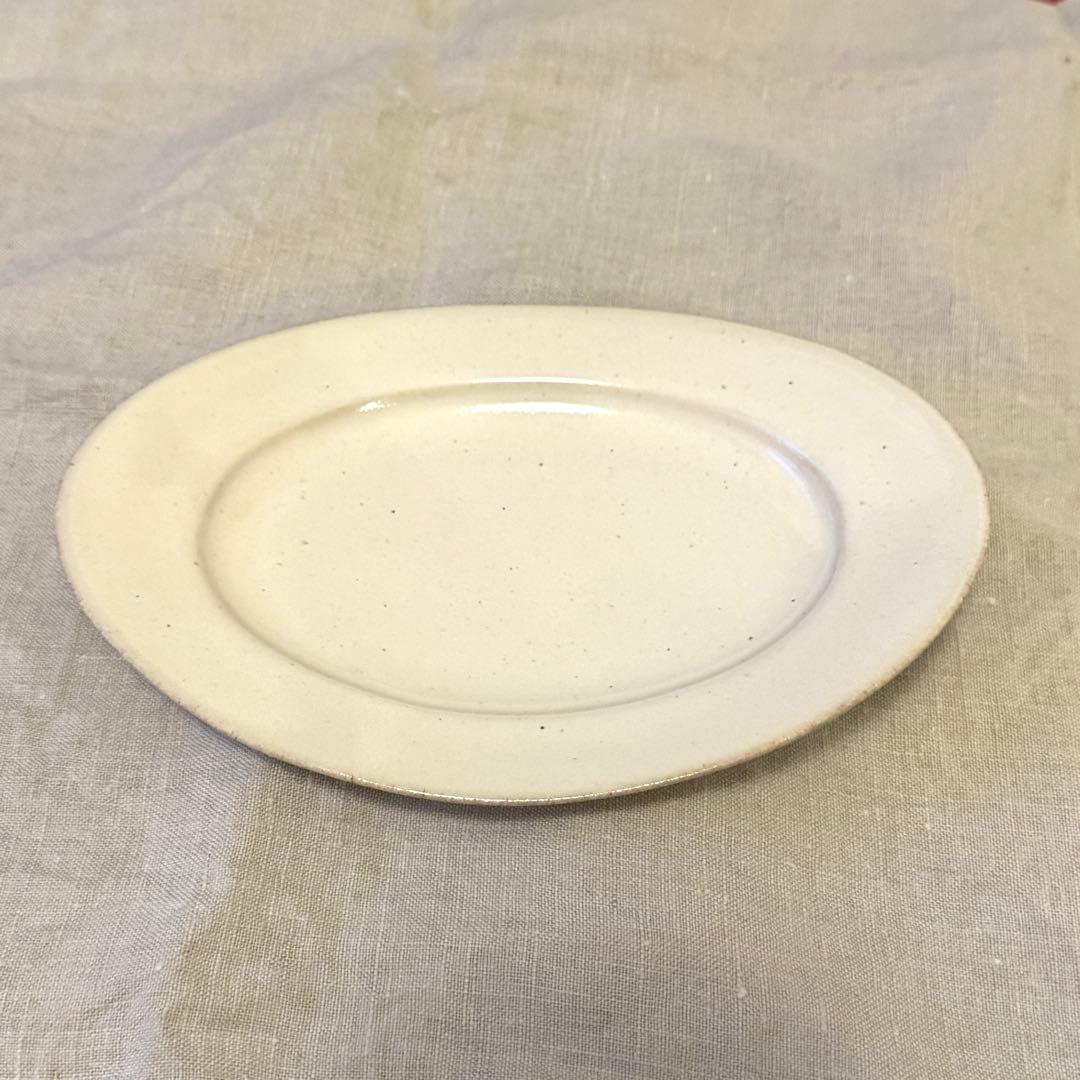 awabiware アワビウェア 岡本純一 オーバル 作家 器 アイボリー 白