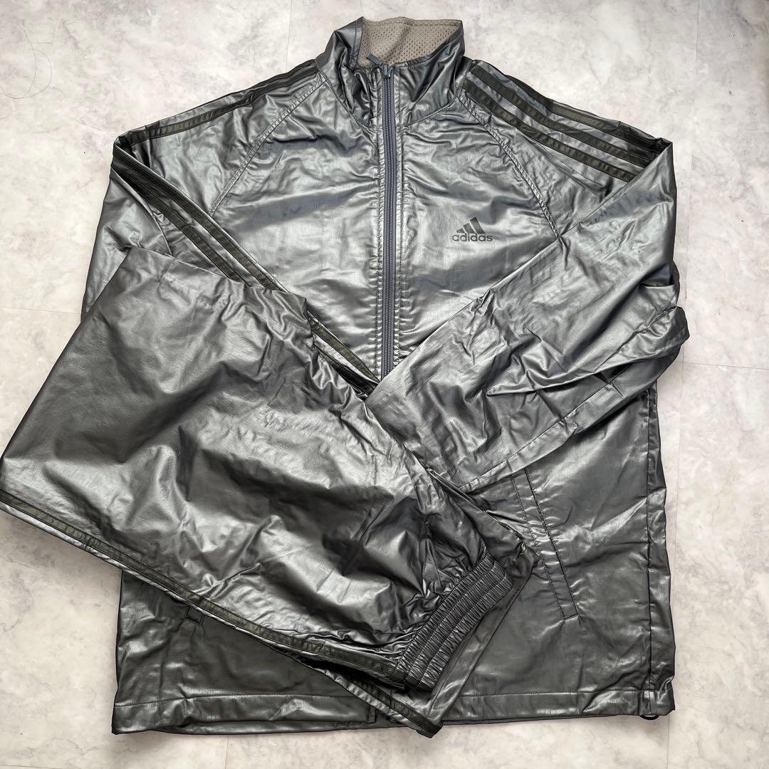 adidas Clima365 サウナスーツ　グレー　M adidas（アディダス） S、Mサイズのみ 減量着 サウナスーツ 上下セット