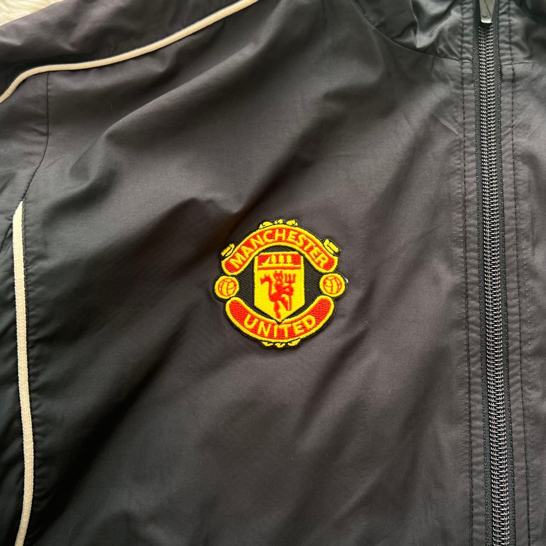 00s nike マンチェスターU 短丈 ドローコード ナイロンジャケット M