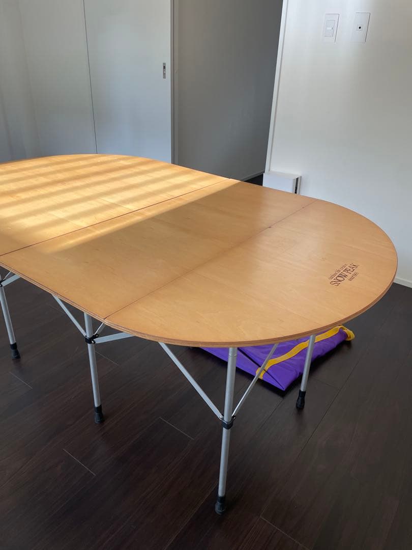 スノーピーク 折りたたみテーブル 円形　キッチンテーブル スノーピーク 折りたたみテーブル 円形 キッチンテーブル - メルカリ