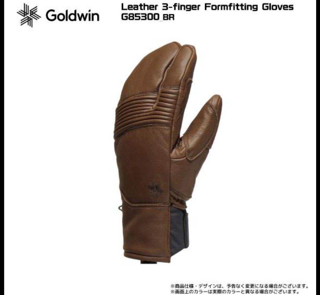 a新品タグ付 25/26 GOLDWIN Leather 3-fingerグラブ GOLDWIN（ゴールドウイン） 2025-26 GOLDWIN（ゴールドウィン）Leather