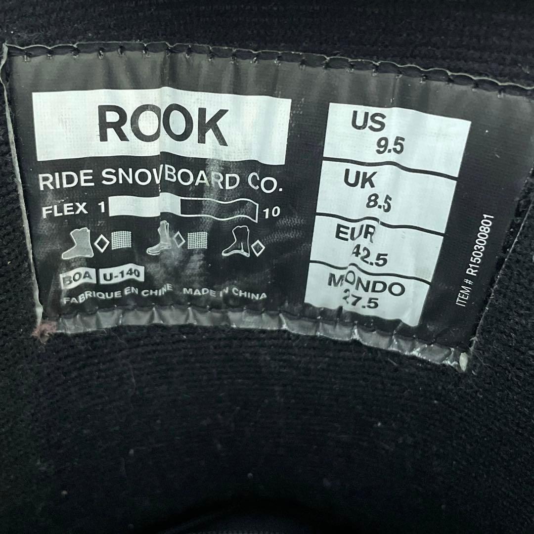 【美品】RIDE ROOK LTD 27.5cm BOA スノーボード ブーツ