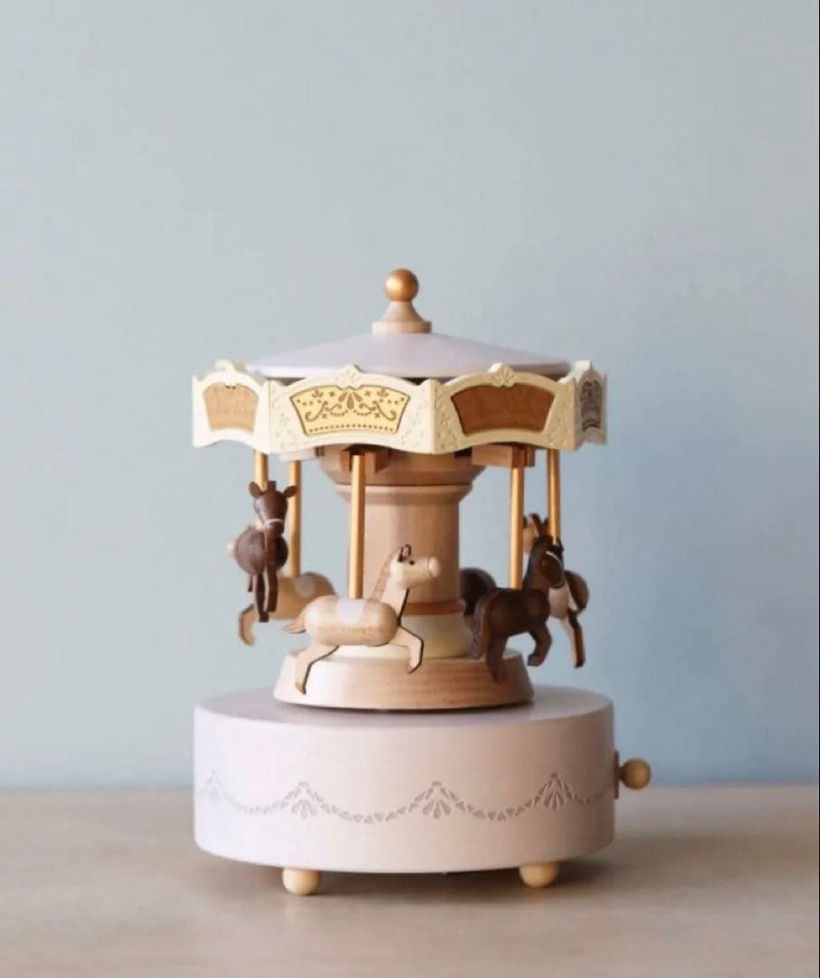 Wooderful Life 木製 オルゴール メリーゴーランド 台湾製 希少 - メルカリ