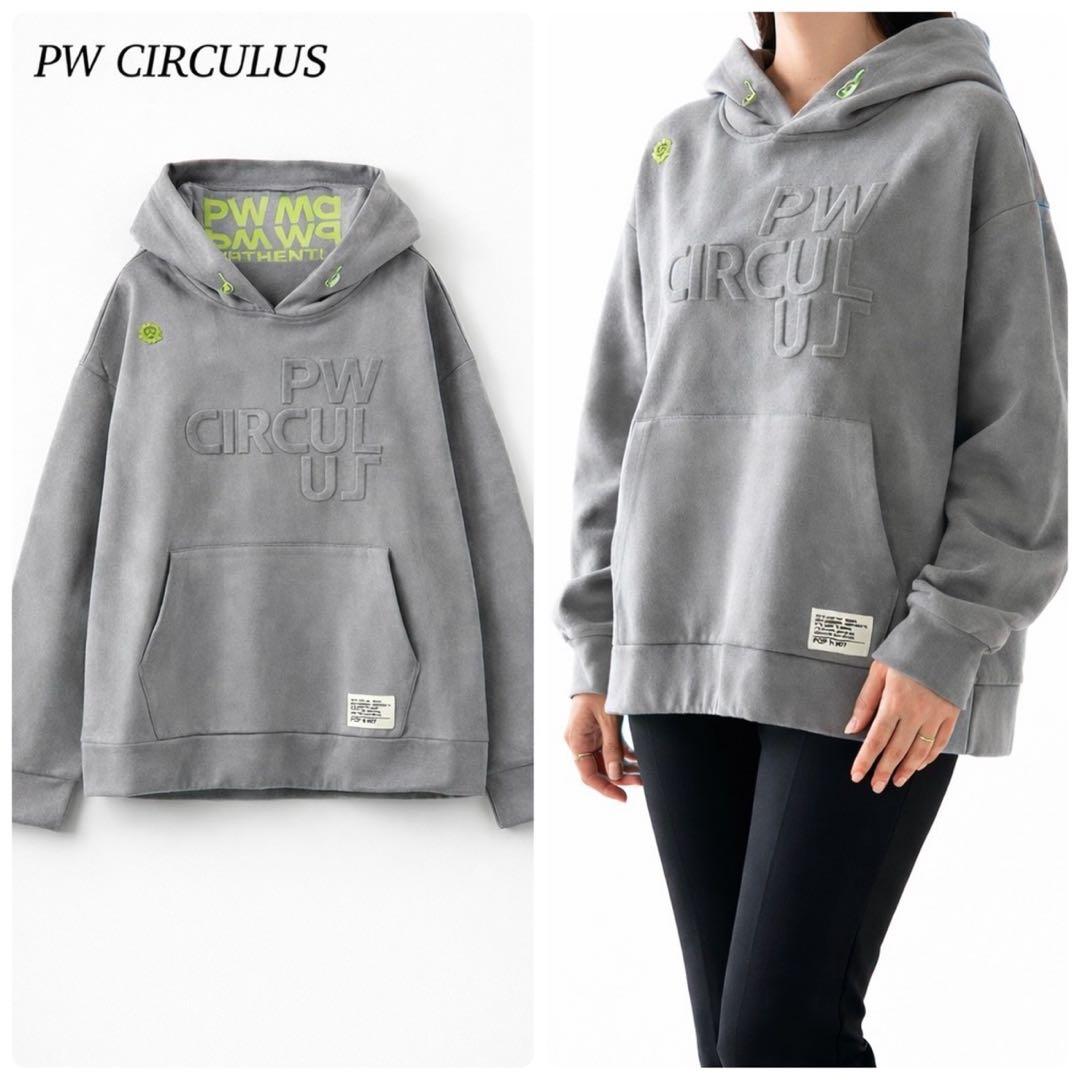 P252 美品 M ピーダブリュサーキュラス スウェード風 パーカー