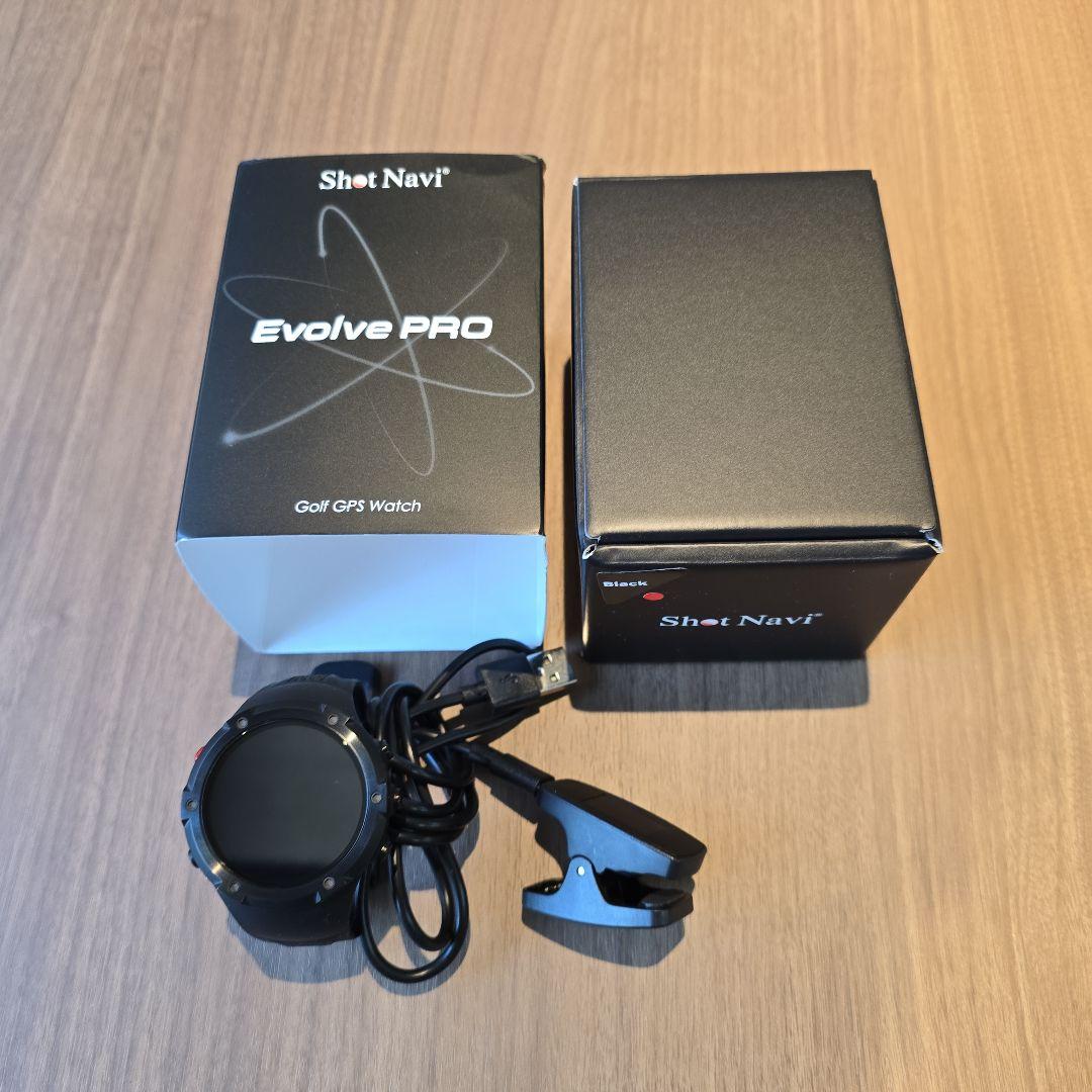 Shot Navi Evolve PRO ゴルフGPSウォッチ Amazon | ShotNavi Evolve PRO(ショットナビ) ブラック 大画面カラー