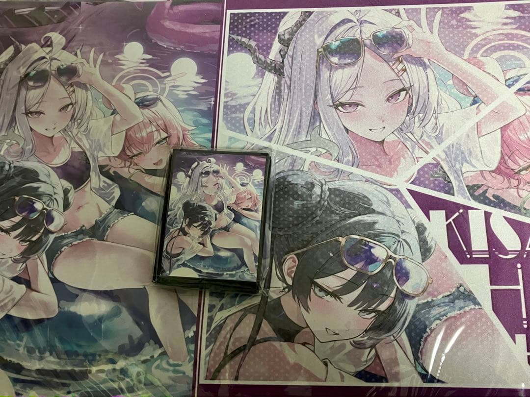 サンパン ブルーアーカイブ スリーブ プレイマット キサキ ホシノ ヒナ