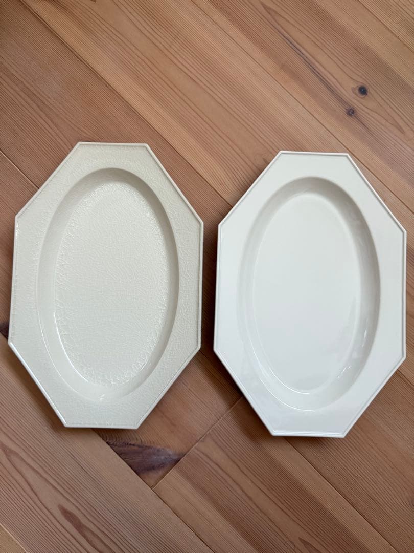 新品未使用　石川隆児 さん　貫入&ホワイト　オーバルオクトゴナル　プレート 2枚 2026年最新】石川隆児 貫入の人気アイテム - メルカリ