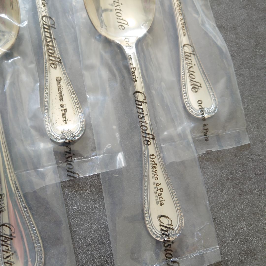希少 クリストフル マルメゾン 未開封 コンソメスプーン 6点