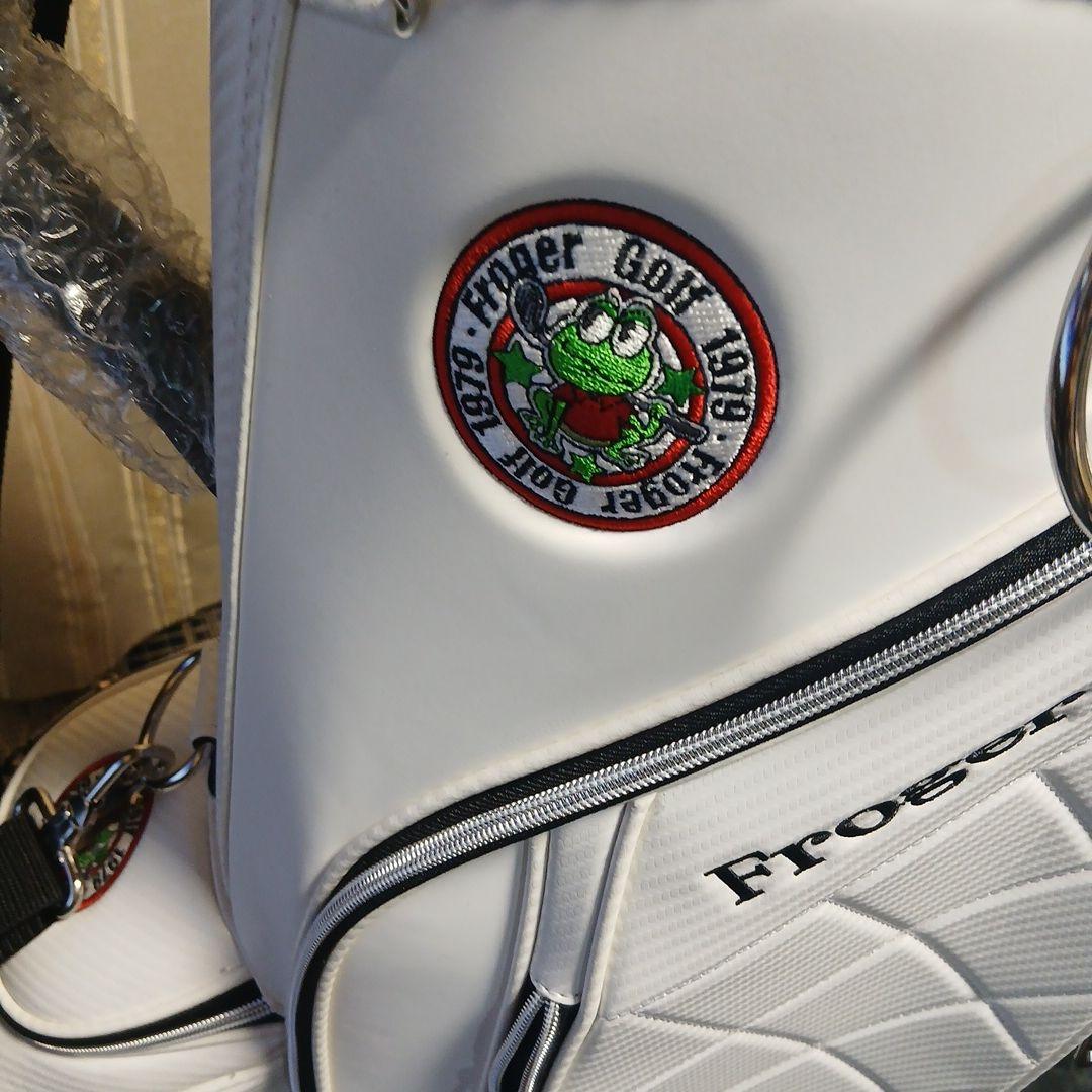 Froger 1979 ホワイトゴルフバッグ(キャリー付) - メルカリ