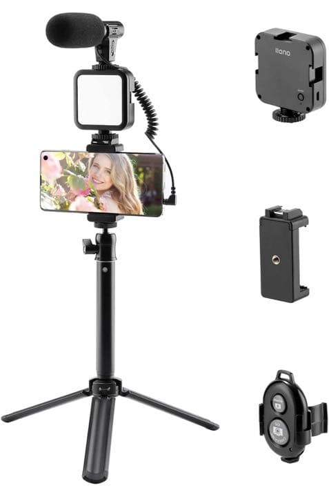 撮影セット Youtube撮影セット ミニフィルライト Amazon | 高輝度 3色モード 色温度2500k-6500k クリップ式フィルライト