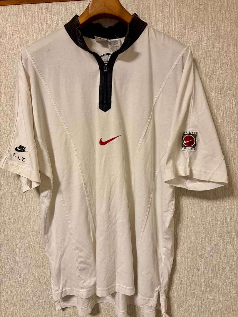 アップルディバイド　Nike チャレンジコート　アガシ　94 Vintage Nike Challenge Court Agassi 1/4 Zip (circa 1990s) (worn by