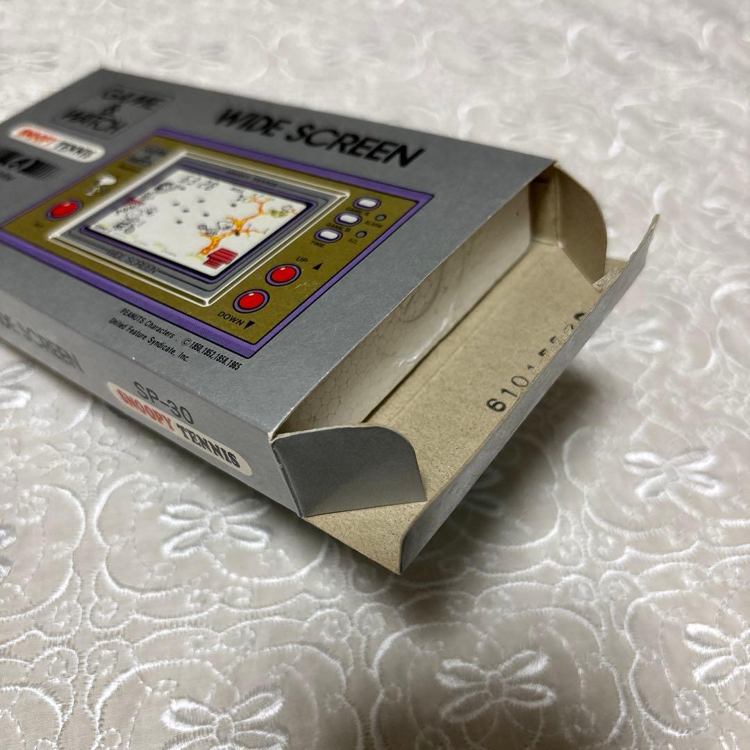 任天堂スヌーピー テニス ワイドスクリーン ゲームウォッチ 箱、取扱