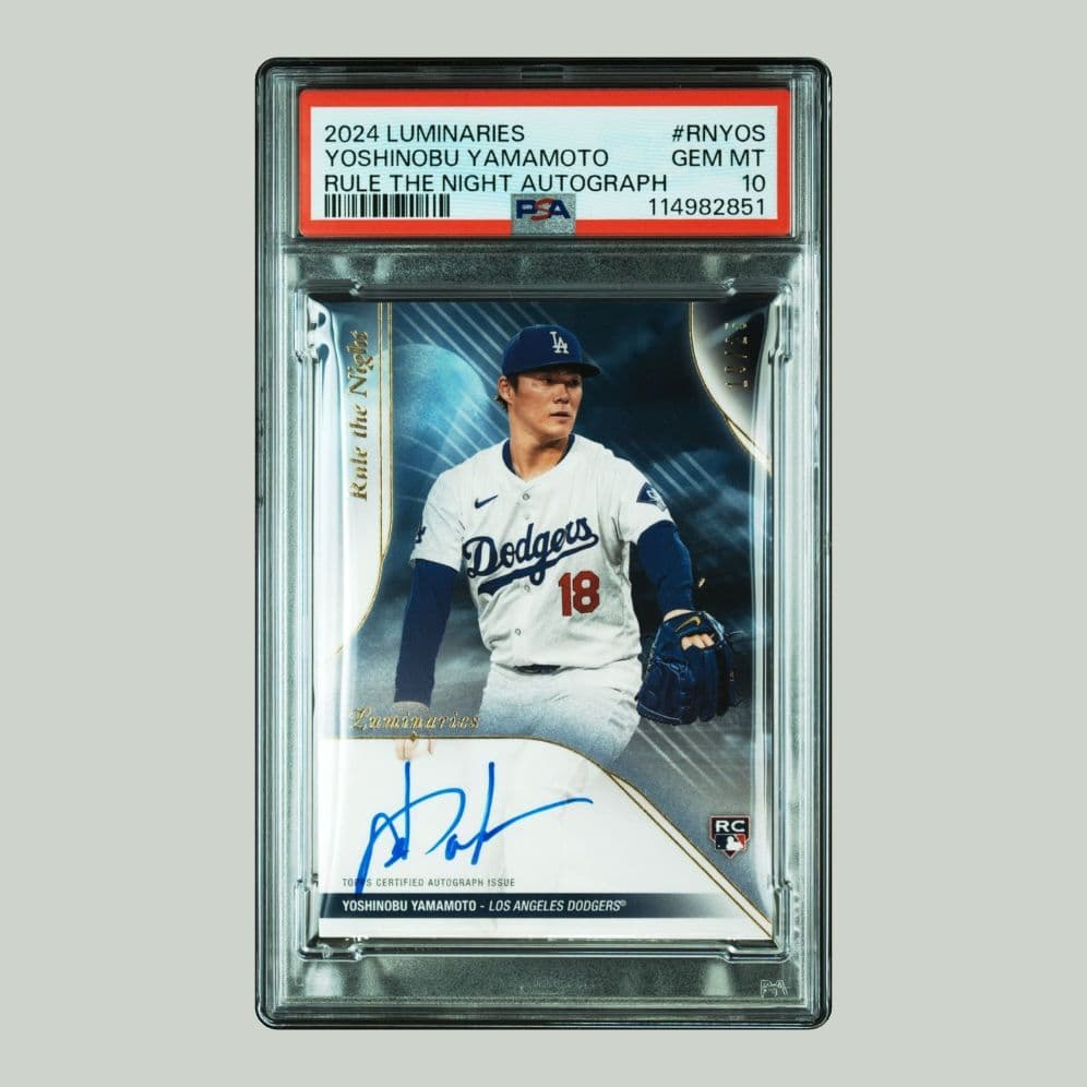 山本由伸 直筆サイン極厚カード PSA:10(世界で1枚の最高評価) 25枚限定