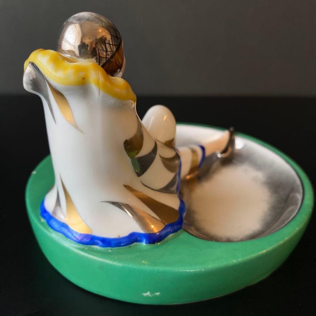 オールドノリタケ ピエロ アッシュトレイ ピントレイ アールデコ