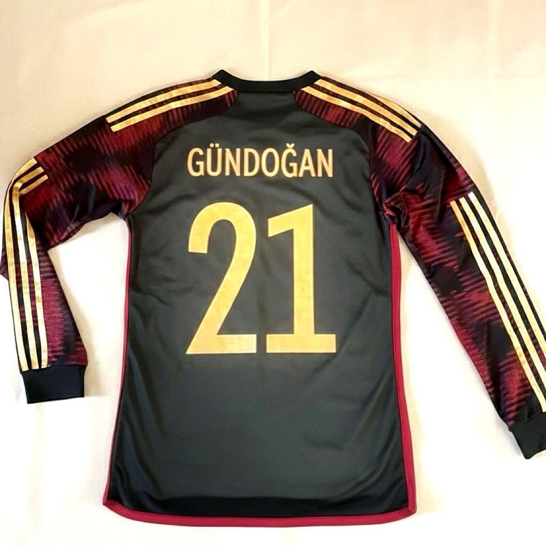 【正規品】ドイツ代表 2022 アウェイ 長袖 ギュンドアン GÜNDOĞAN adidas ドイツ代表 2022 ユニフォーム アウェイ 長袖 レプリカ VM670