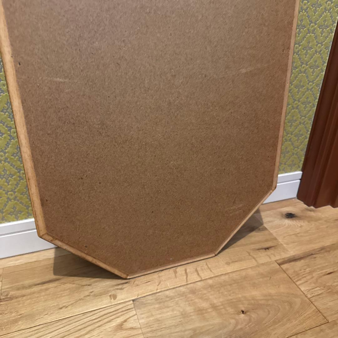 イタリア製 マホガニーフレーム オクタゴンシェイプ 天然木 ウォール