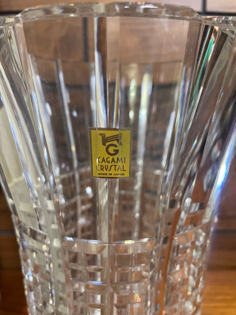 Kagami crystals クリスタル花瓶 大型 重さ約5.2kg 高級