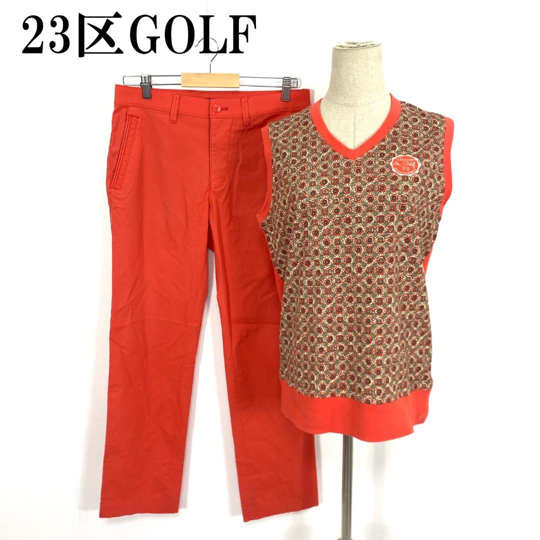 LA9127 23区GOLF パンツセットアップ オレンジ L 78 SALE】WRリラックススウェットロングパンツ | adamsJUGGLER（アダムス