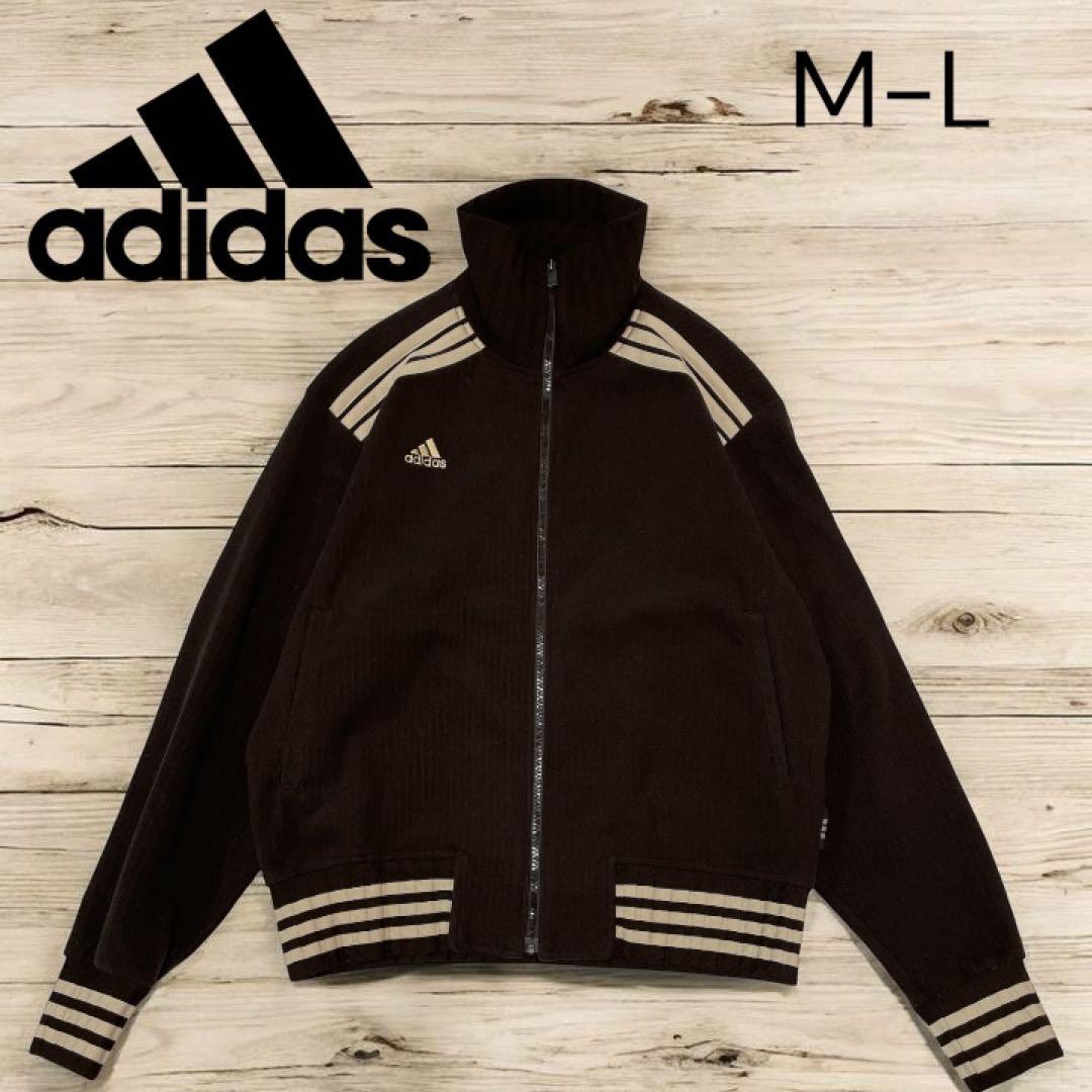 希少 90s】adidas トラックジャケット デサント製 M-L 日本製 茶