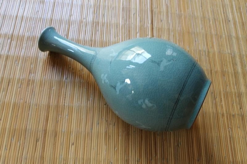 趙京青磁 花器 花瓶 趙京 韓国 趙京民族陶芸研究所 - 工芸品最低 価格