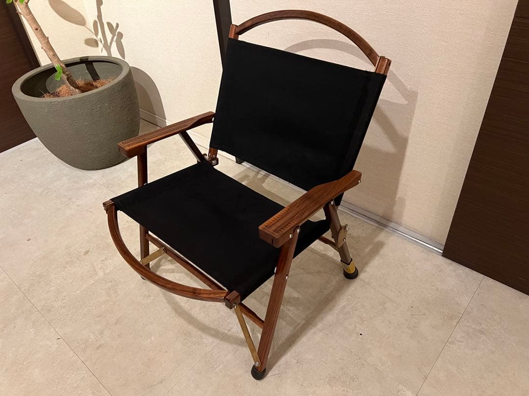 カーミットチェア　黒　真鍮　ヒジラク　ノビタ　【二脚セット】 カーミットチェアの定番カスタム方法を紹介【ノビタ、ヒジラク編