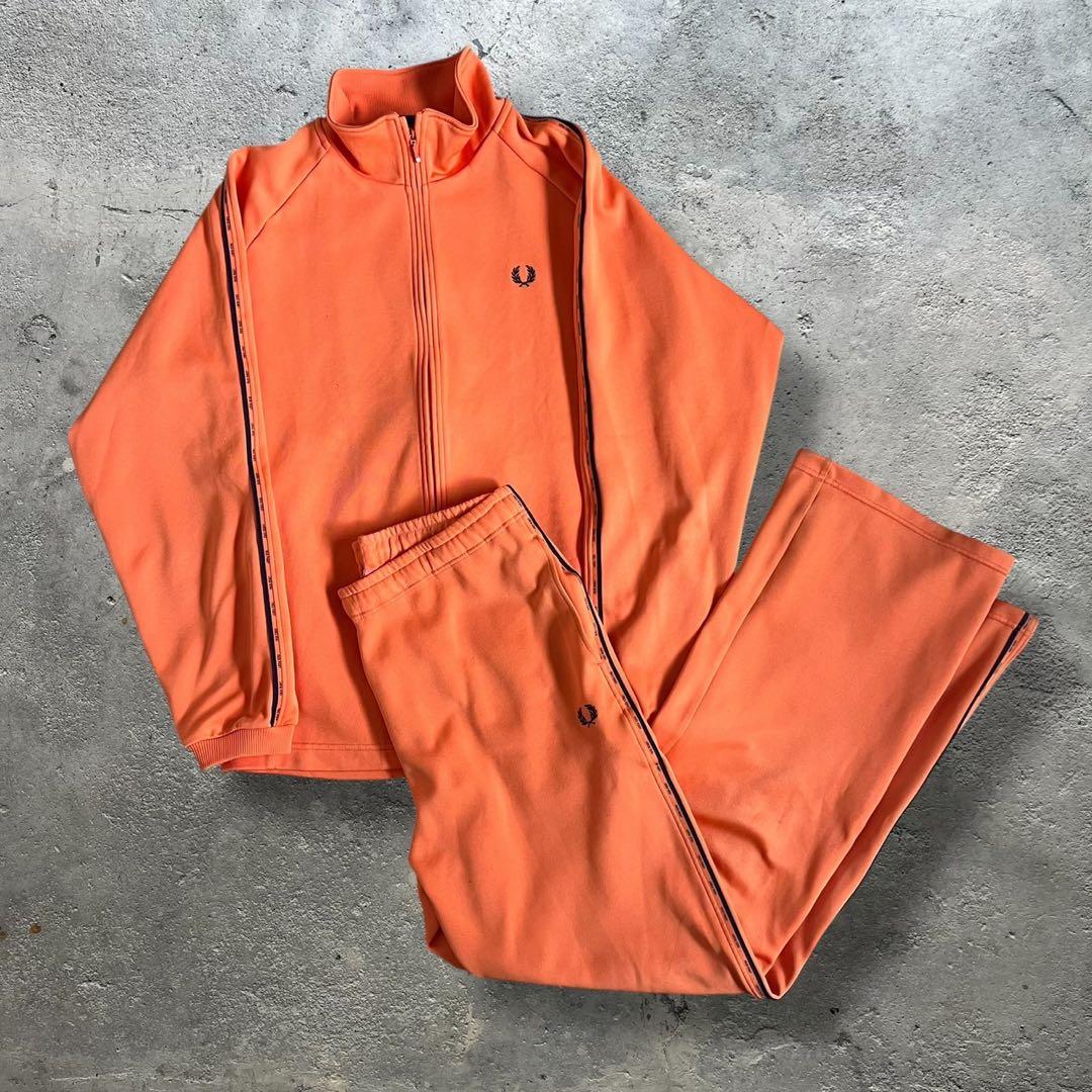 ウォーキング・ランニングウェア 80s FRED PERRY track set-up Lsize FRED PERRY（フレッドペリー） ジャージ Taped Track Jacket／フレッド