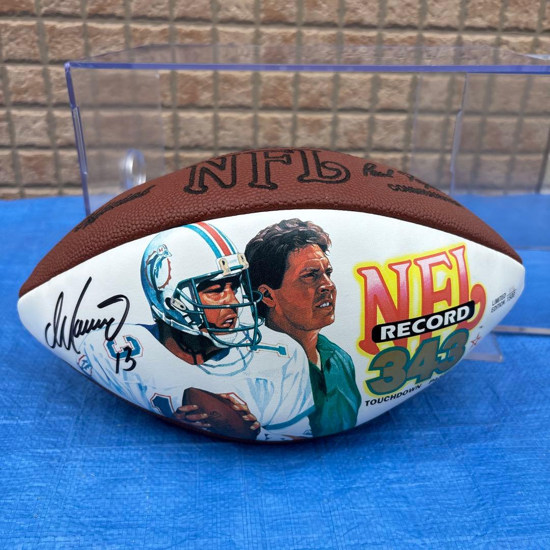 NFLクォーターバック　ダン・マリーノ　サイン入りフットボール　ウィルソン NFLクォーターバック ダン・マリーノ サイン入りフットボール