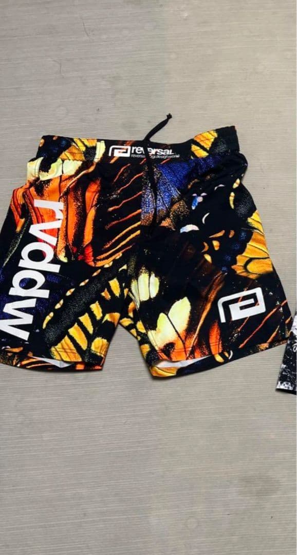 REVERSALリバーサル　バタフライ柄　ファイトパンツ XLサイズ reversal（リバーサル） ショートパンツ ファイト ショーツ 水陸両用