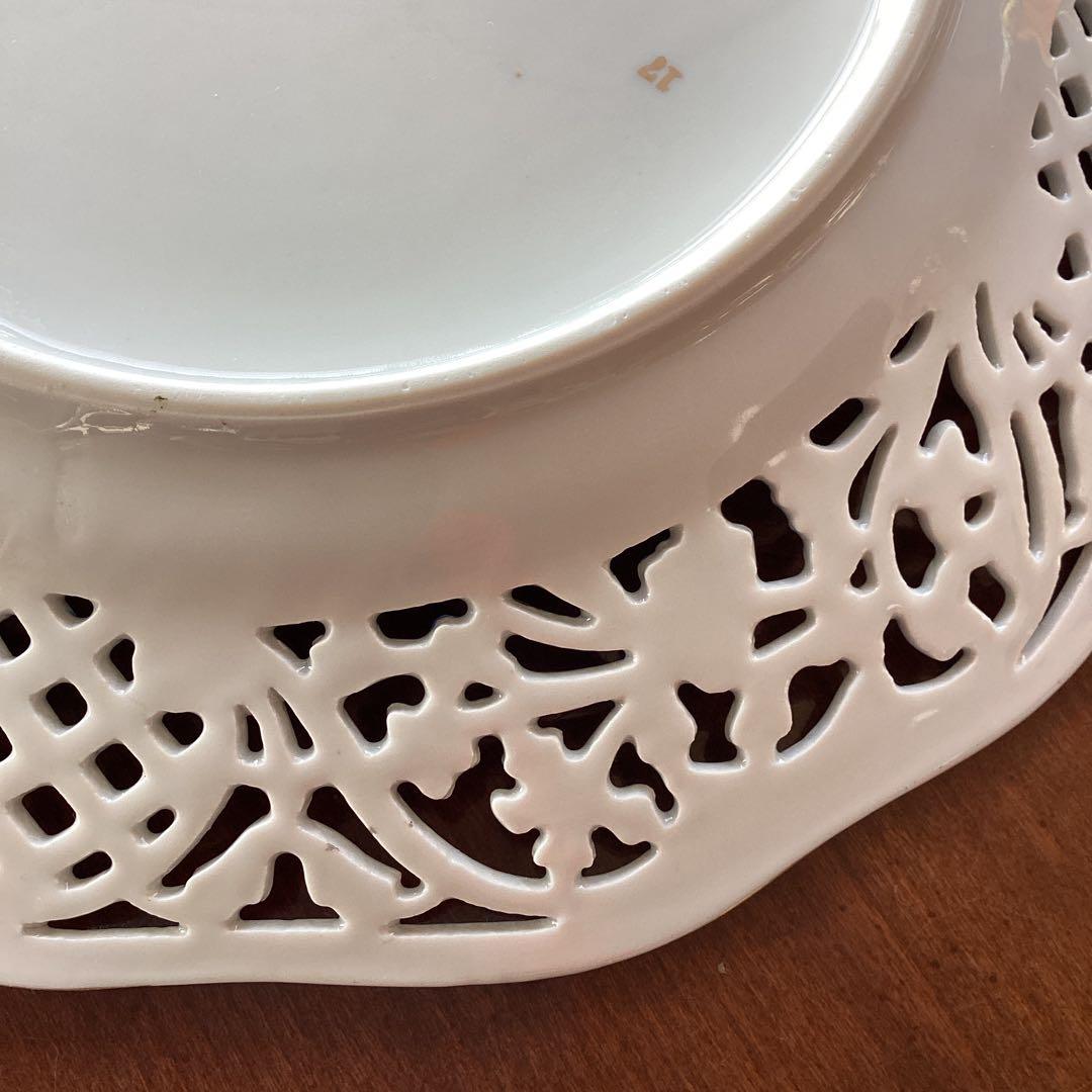 SCHUMANNBAVARIA 勿忘草24cmピアスプレートアンティーク《D》