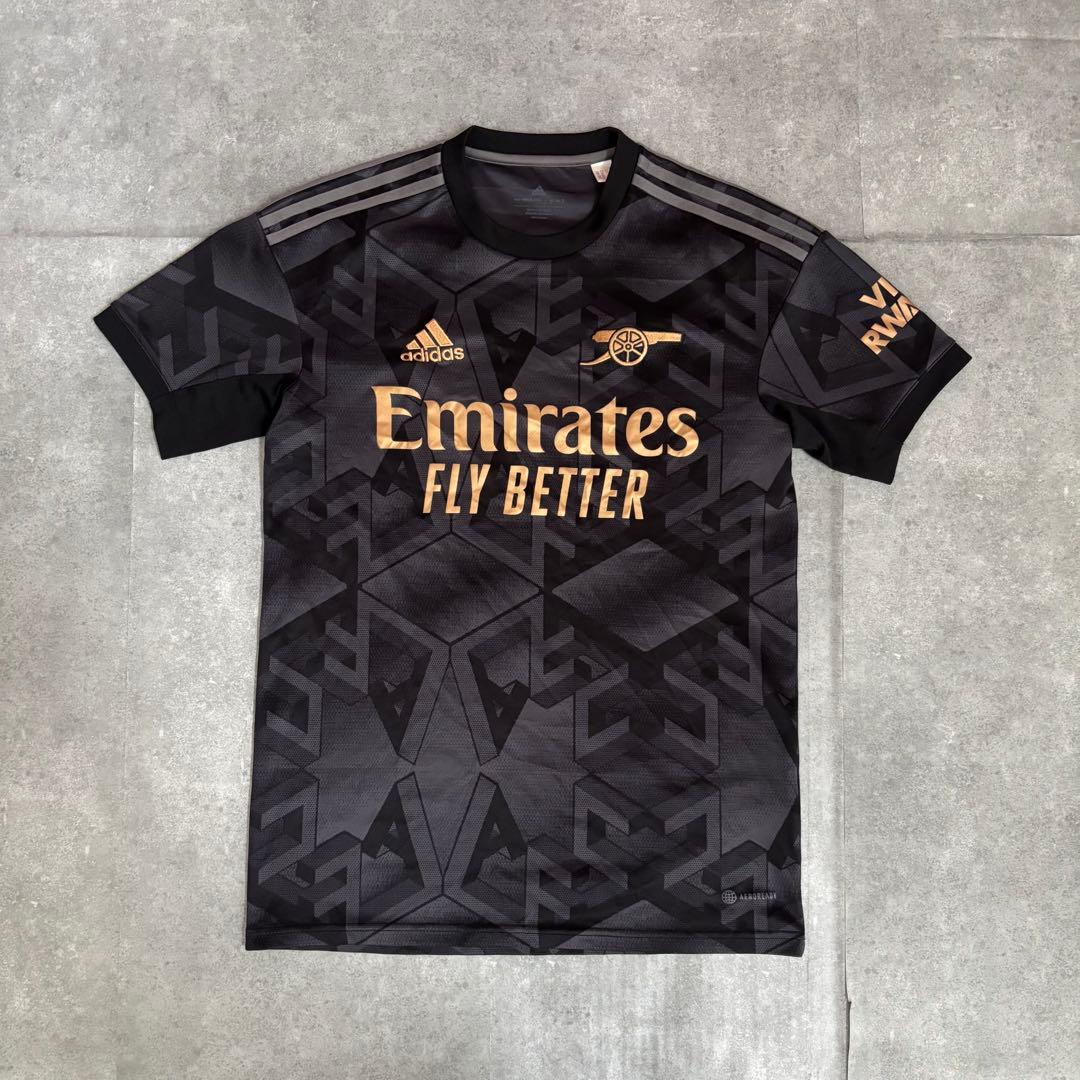 アーセナル　22/23 正規品アウェイ　ユニフォーム　シャツ　ジャージ　黒金 アーセナル 22/23 正規品アウェイ ユニフォーム シャツ ジャージ 黒金