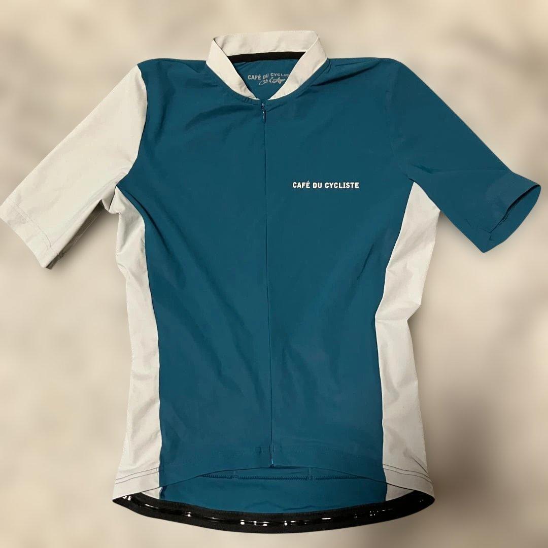 CAFÉ DU CYCLISTE 半袖ジャージ S 青 カフェド ウィンドプルーフジレ【EDITH】｜Cafe du Cycliste（カフェドシ