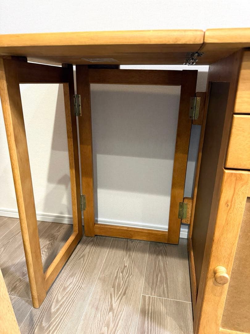 YAMAZEN 折りたたみデスク&チェアセット ミシン机