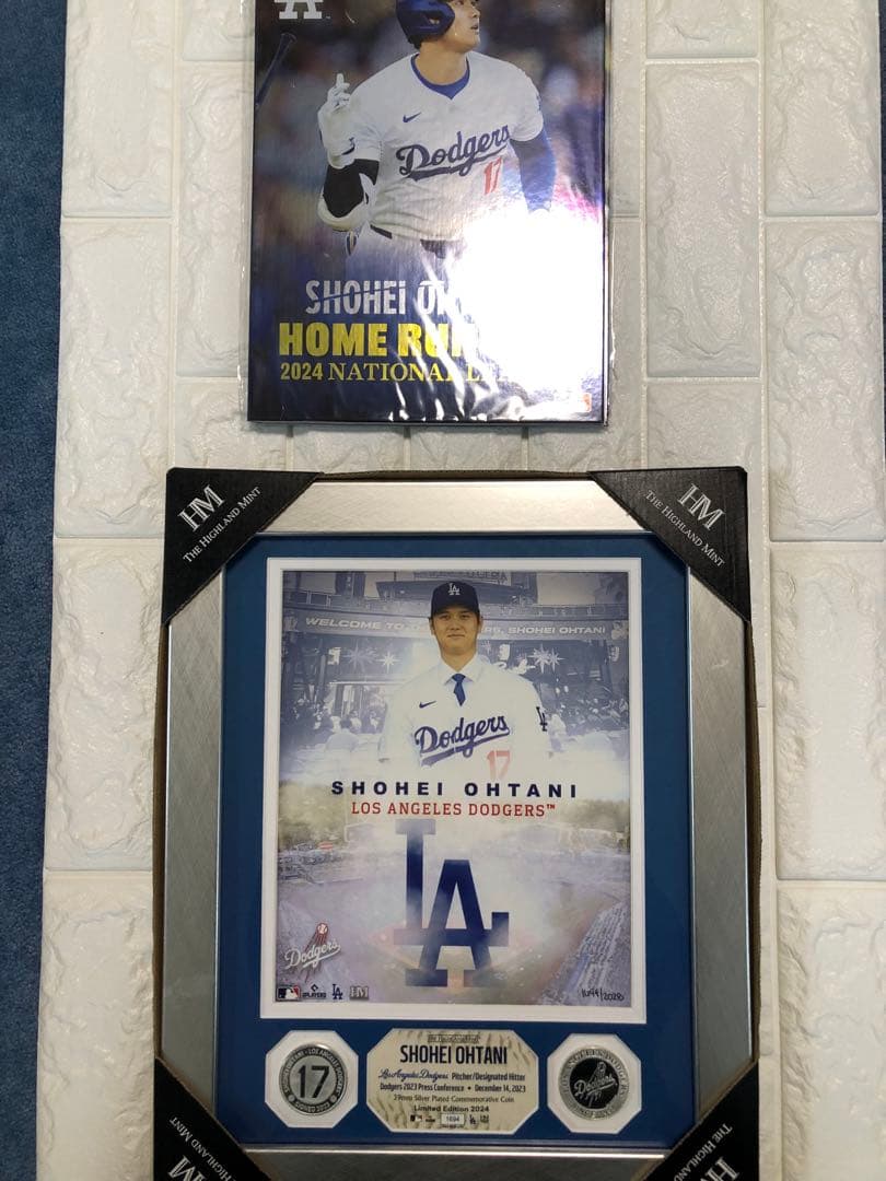 大谷翔平 ホームラン記念 フレーム付き 2023 AL™ ホームラン王獲得記念 大谷翔平プレミアムフレーム切手セット