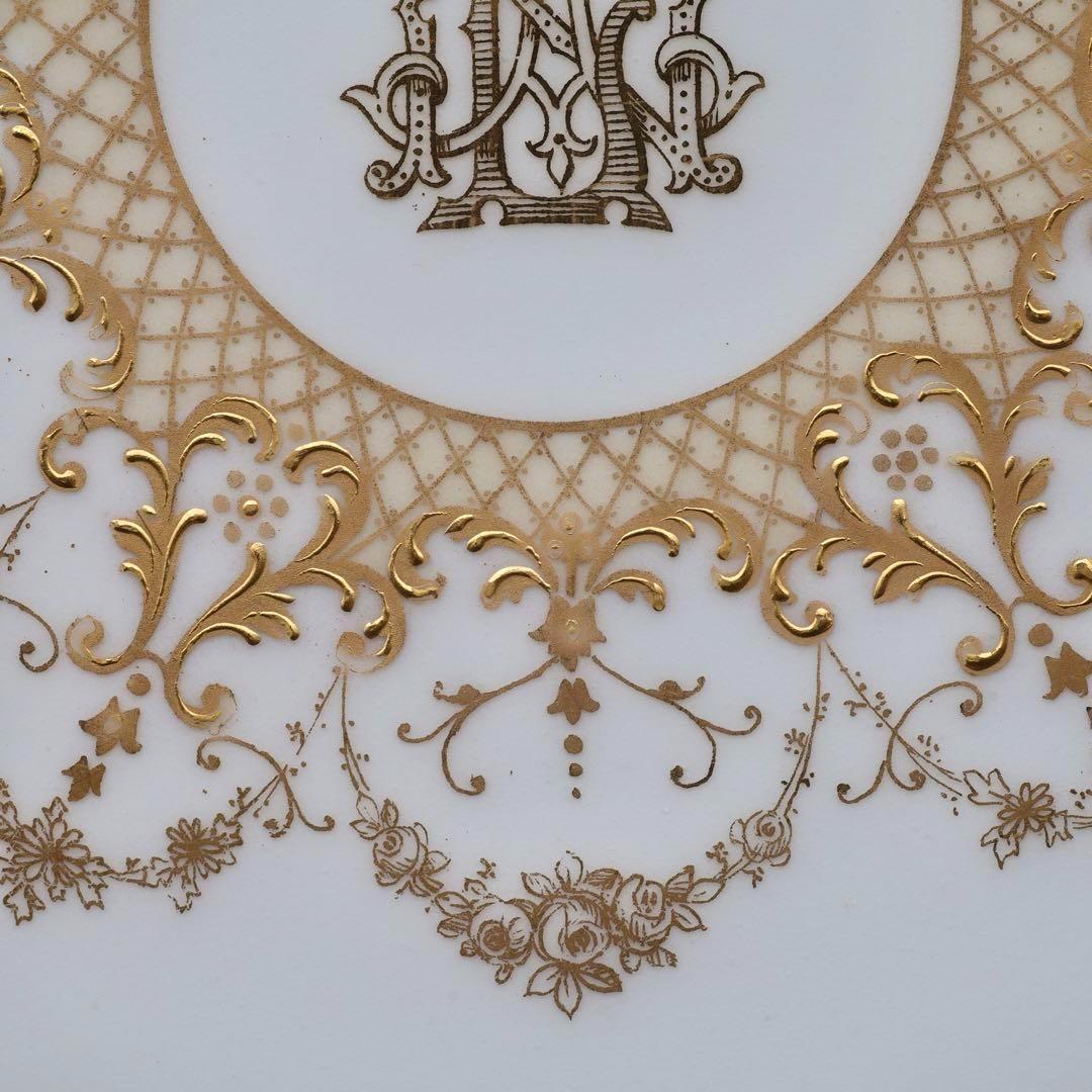 ウィリアムゲラン リモージュ ゴールド 金盛 金彩 27.3cm 飾り皿