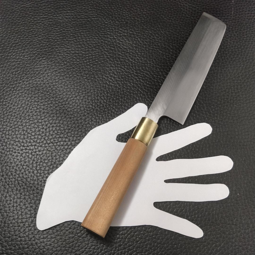 堺文久 薄刃包丁 片刃 右 刃渡り約170㎜ 研ぎ済 - メルカリ