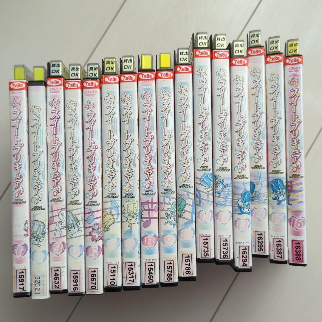 スイートプリキュア 全16巻 レンタルアップ DVD - メルカリ