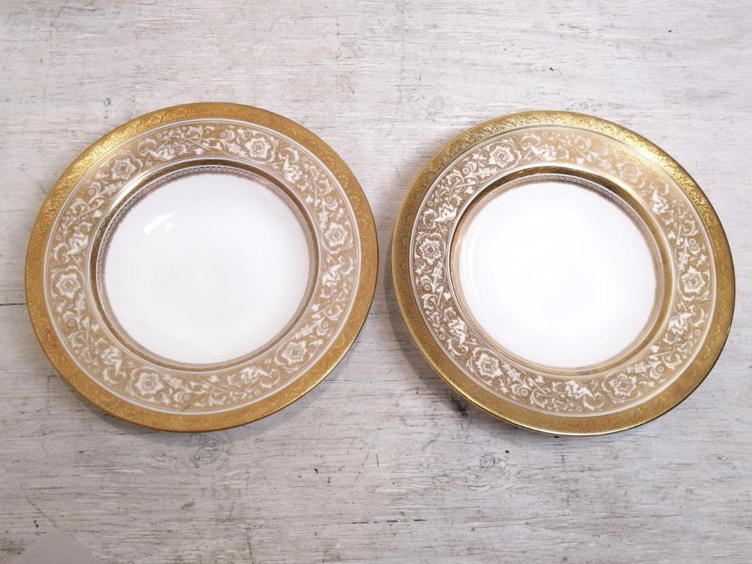 1【最高級】希少 MINTON ミントン 24金 20.5cm 大皿 金