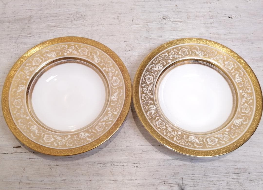 1【最高級】希少 MINTON ミントン 24金 20.5cm 大皿 金